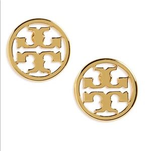 Tory Burch circle logo stud